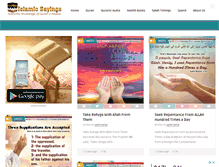 Tablet Screenshot of islamicsayings.com